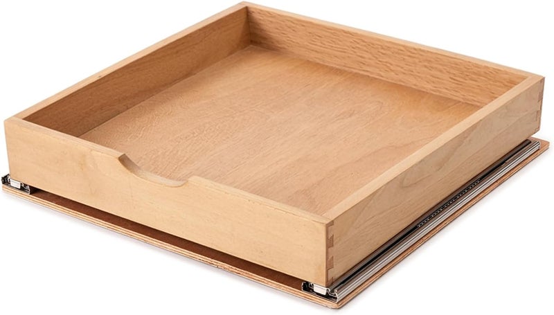 Draworia Pull Out Cabinet Drawers - 6x2 Size Options (12-23'W,18-21'D), Pre-Assembled with Soft Close Slides, Solid Beechwood, Easy Installation(21'W x 18'D) - Image 1